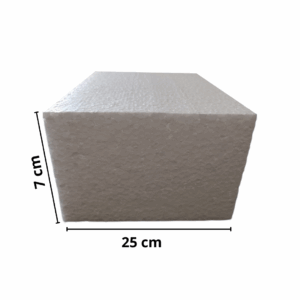 Moldura Externa Bloco EPS 25 x 7 cm | Fachada, Viga, Coluna, Beiral | 1 metro