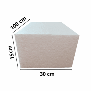 Moldura Externa Bloco EPS 30 x 15 cm | Fachada, Viga, Coluna, Beiral | 1 metro