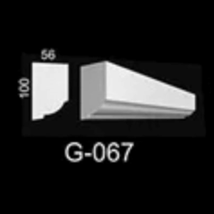 Moldura externa | fachada - EPS - Modelo G067