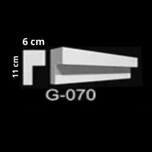 Moldura externa | fachada - EPS - Modelo G070