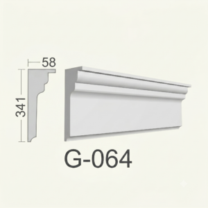Moldura externa | fachada - EPS - Modelo G064