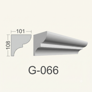 Moldura externa | fachada - EPS - Modelo G066