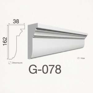 Moldura externa | fachada - EPS - Modelo G078